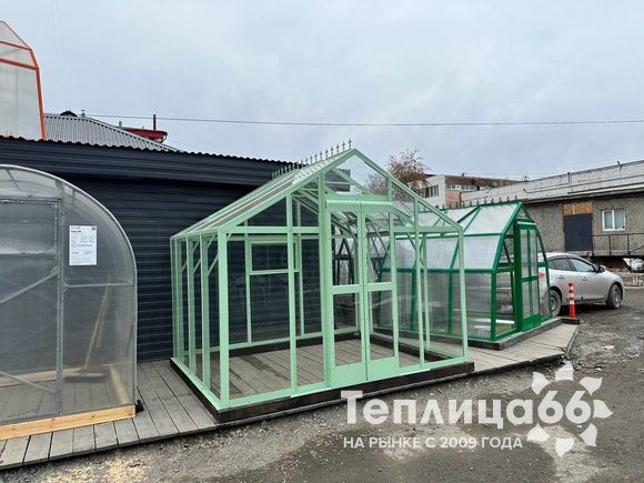 Теплица Рада Гарденикс 3 С под стекло, ширина 3 м